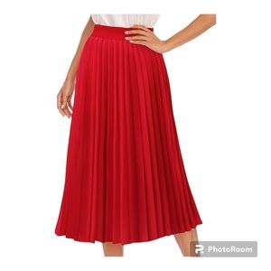NWOT Pleated A-line Midi Skirt Size XL from Amazon